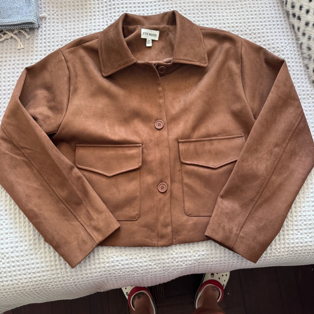 Steve Madden faux suede jacket! Worn one time!